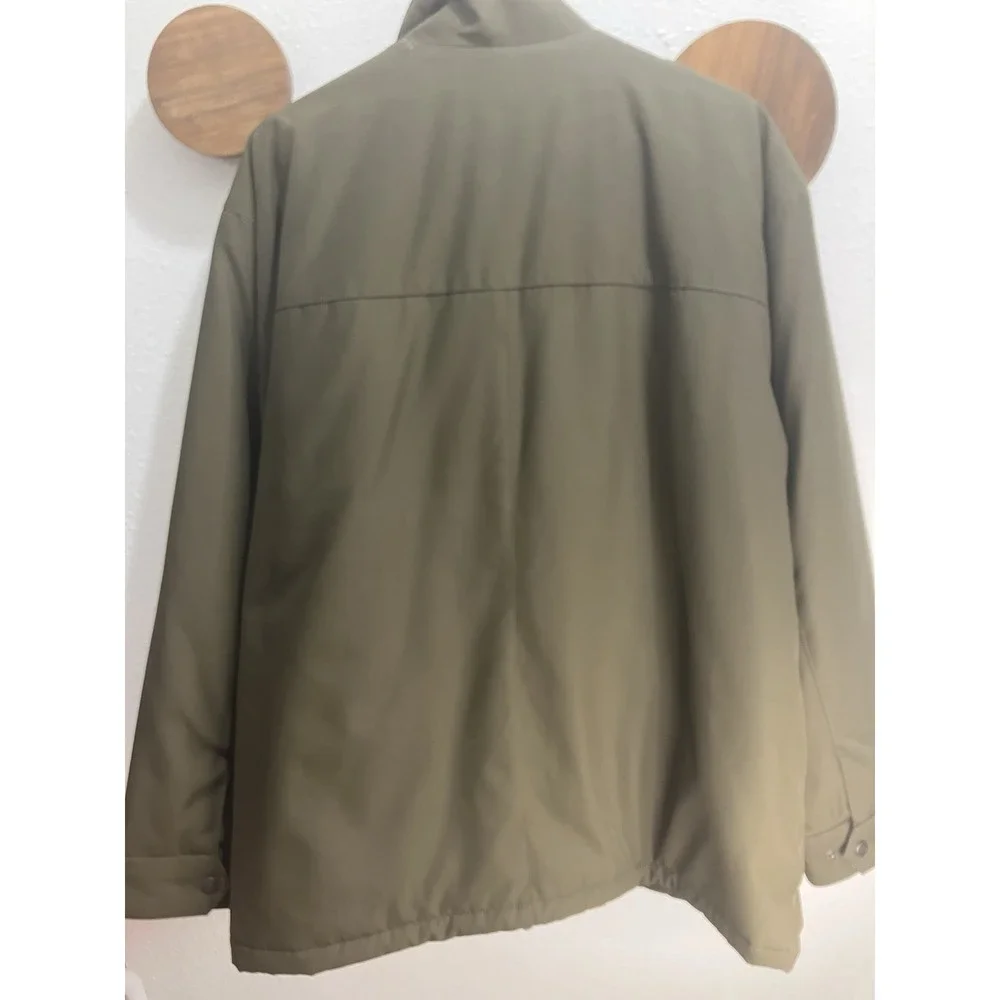 Mens‎ Weatherproof Garment Co. Water & Wind Resistant  Jacket Olive Green Large